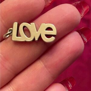 James Avery Sterling Silver 'Love' Pendant